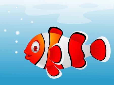 Clown fish cartoon のイラスト素材