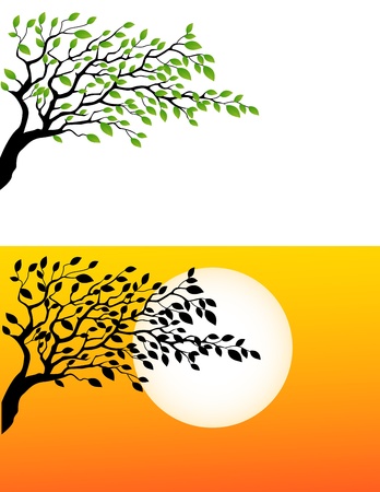 Tree silhouette のイラスト素材