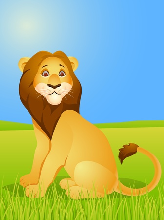 Lion cartoon のイラスト素材