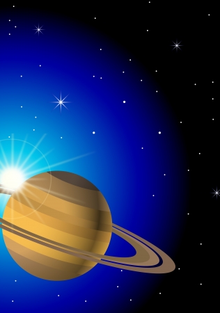 Planet background のイラスト素材