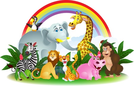 Illustration Of Animal Cartoonのイラスト素材