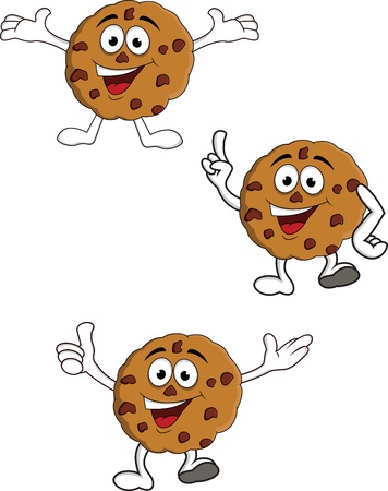 Cookies cartoon characterのイラスト素材