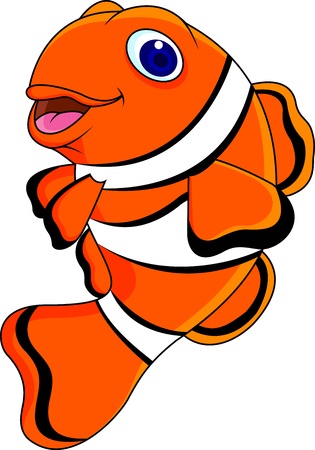 clown fish cartoonのイラスト素材