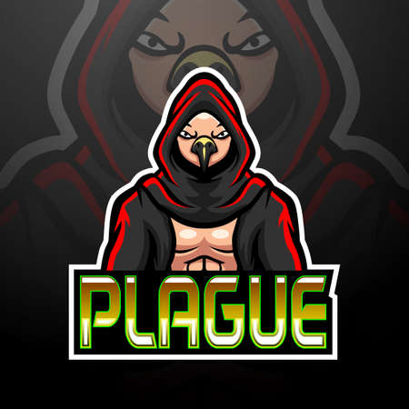 Plague esport logo mascot designのイラスト素材