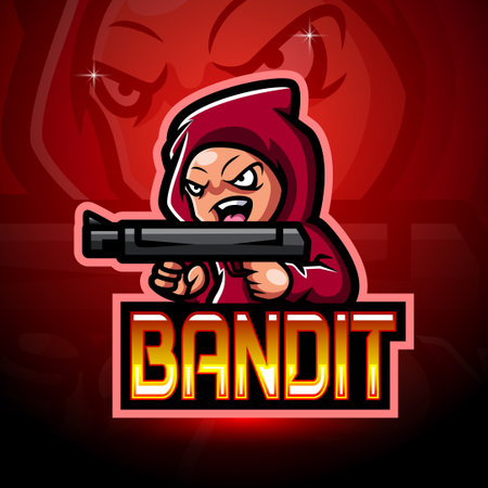Bandit esport  mascot designのイラスト素材