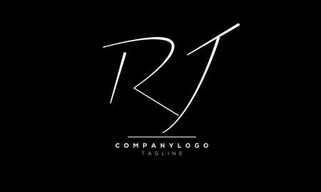 Alphabet-letters-Initials-Monogram-logo-RJ,JR,J-and-Rの写真素材