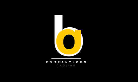 Alphabet-letters-Initials-Monogram-logo-ba,ab,b-and-aの写真素材