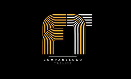 Alphabet-letters-Initials-Monogram-logo-FNT,FN,FN-and-Tの写真素材