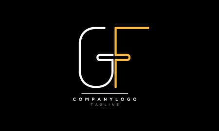 Alphabet-letters-Initials-Monogram-logo-GF,FG,G-and-Fの写真素材