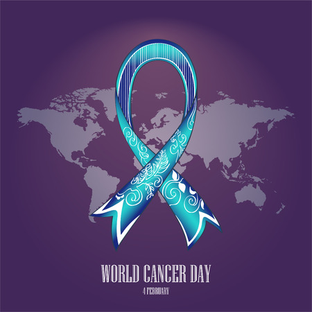 world cancer day illustration elements vector color line art - Vectorのイラスト素材