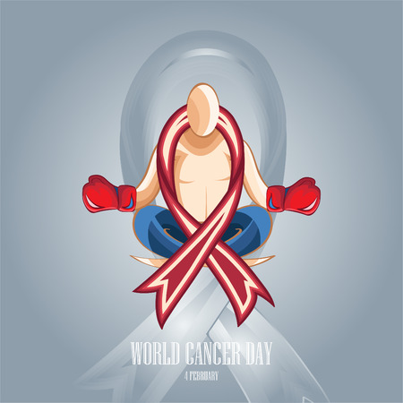 world cancer day illustration elements vector color line art - Vectorのイラスト素材