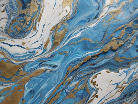 Marble abstract acrylic background. Marbling artwork texture. Agate ripple pattern. Gold powder.のイラスト素材