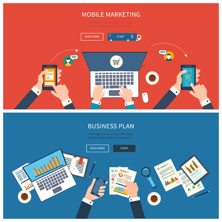 Flat Design Modern Vector Illustration Concept Of Teamwork
