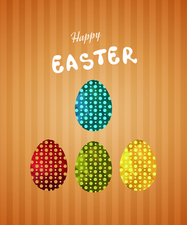 Vintage easter egg design set. Easter collection. Easter eggs vector icons flat style. Easter eggs isolated vector. Happy Easter illustration for greeting card, ad, poster, flier, blog, articleのイラスト素材