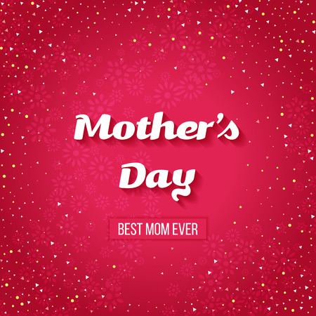 Mothers day background.  Happy Mothers Day lettering.のイラスト素材