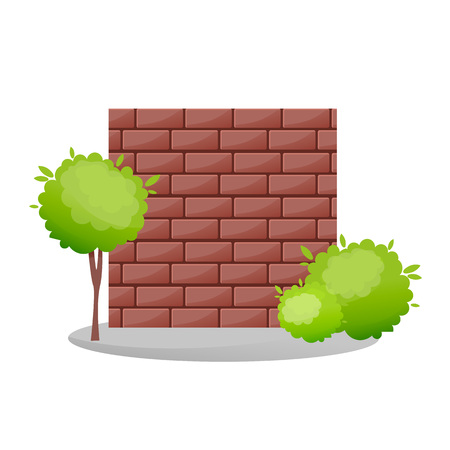 Decorative stone fences.のイラスト素材
