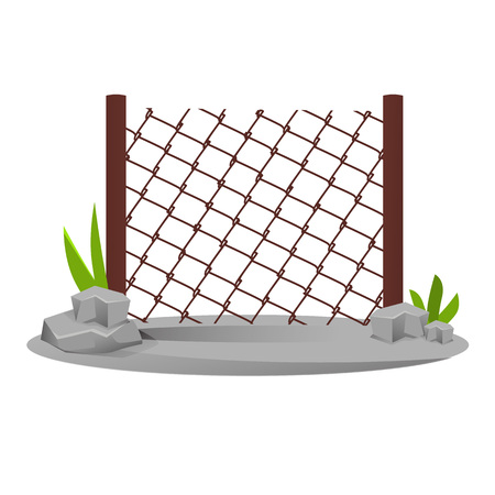 Decorative metal fences.のイラスト素材