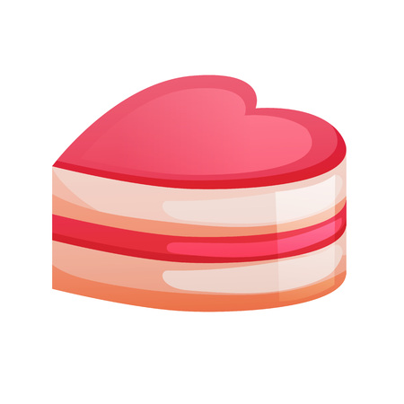 ake, dessert, in chocolate glaze, with cream and biscuit.のイラスト素材