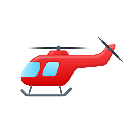 Children toys, air vehicles. Flying helicopter, for transportation.のイラスト素材