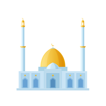 Great building mosque. World sight, architectural building Moslems.のイラスト素材
