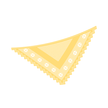 Russian culture, landmarks and symbols. Beautiful knitted scarf. Pleasant gift.のイラスト素材