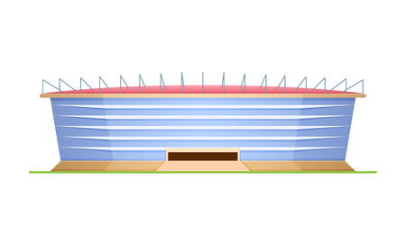 Sports stadium for football and the Games, sports arena.のイラスト素材
