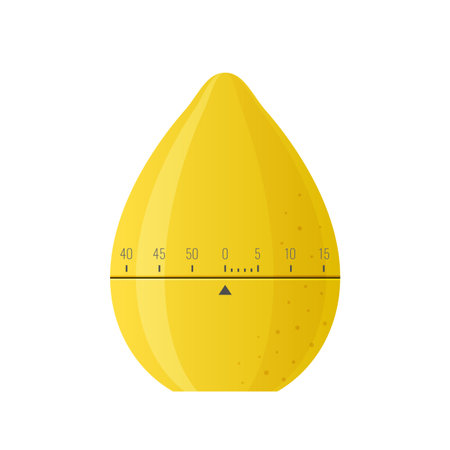 Timer for cooking, food, stopwatch, digital and home appliance. Digital countdown timer to indicate the end of the action, deadline. Household watches. Vector illustration isolated.のイラスト素材