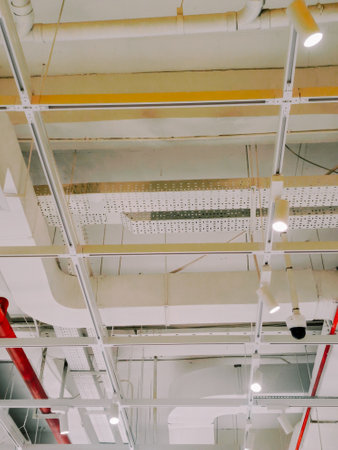 the mall roof lights that look charmingの写真素材