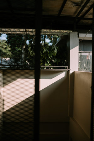 A thick wire fence with an industrial look, adding a strong, modern aesthetic, perfect for...