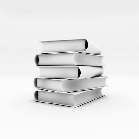 3d booksの写真素材