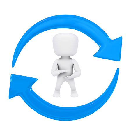 Recycle humanの写真素材