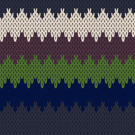 Colorful Seamless Knit pattern background の写真素材