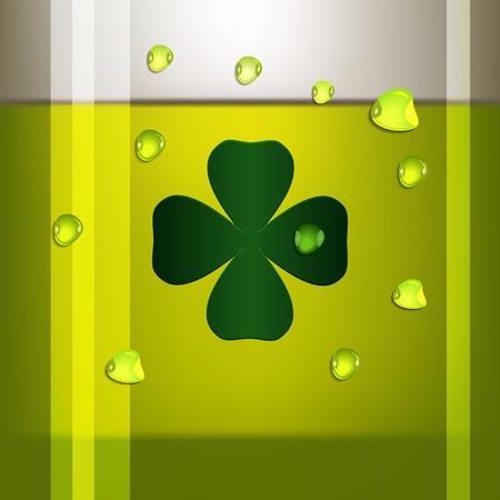Green Beer for st. Patrick Day.のイラスト素材