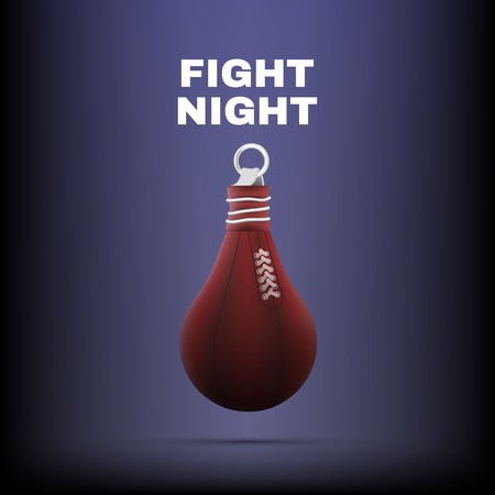 Punching bag isolated. Fight Night. Vector illustrationのイラスト素材