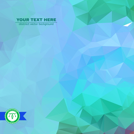 Abstract Colorful Triangles Background for Business Presentation. Vector illustrationのイラスト素材