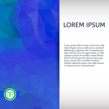 Abstract Colorful Triangles Background for Business Presentation. Vector illustrationのイラスト素材