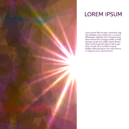 Abstract Colorful Triangles Background for Business Presentation. Vector illustrationのイラスト素材