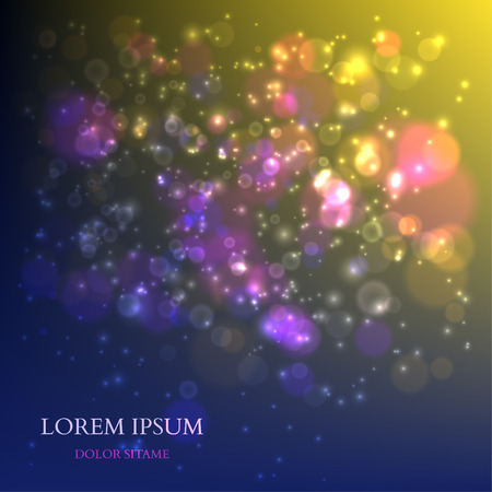 Abstract Colorful Background with Magic Particles. Vector illustrationのイラスト素材