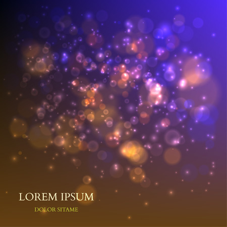 Abstract Colorful Background with Magic Particles. Vector illustrationのイラスト素材