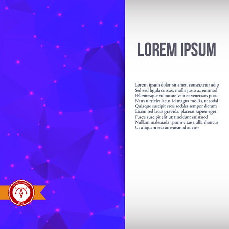 Abstract Colorful Triangles Background for Business Presentation. Vector illustrationのイラスト素材