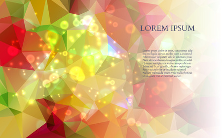 Abstract Colorful Triangles Background for Business Presentation. Vector illustrationのイラスト素材