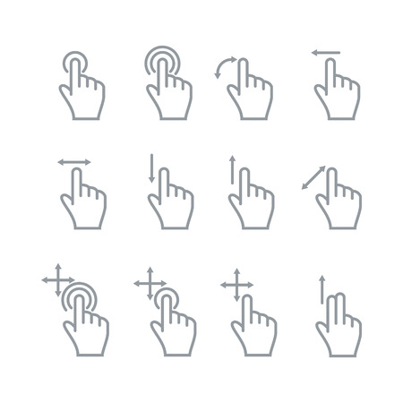 Hand Touch. Cursor. Simple Sign. Vector illustrationのイラスト素材