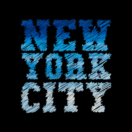 Vintage new york typography t-shirt graphics vector illustrationのイラスト素材