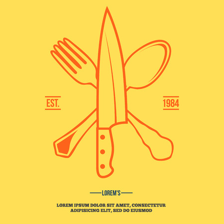 Chefs Vintage T-shirt graphics print vector illustrationのイラスト素材