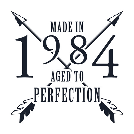 Aged to perfection. T-shirt graphics Vector illustrationのイラスト素材