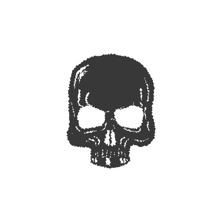 Skull illustration, t-shirt graphics print, vector illustrationのイラスト素材