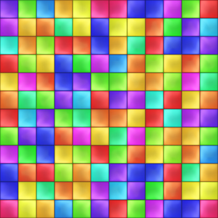 Abstract Colorful Squares Mosaic Pattern Vector illustrationのイラスト素材