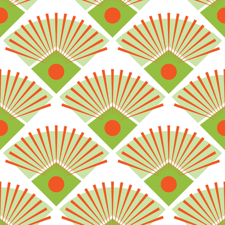 Abstract Peacock Tail Seamless Patternのイラスト素材