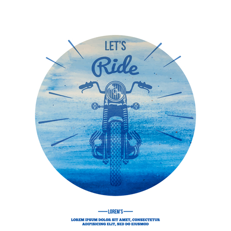 Hand Drawn Vintage Motor Bikeのイラスト素材