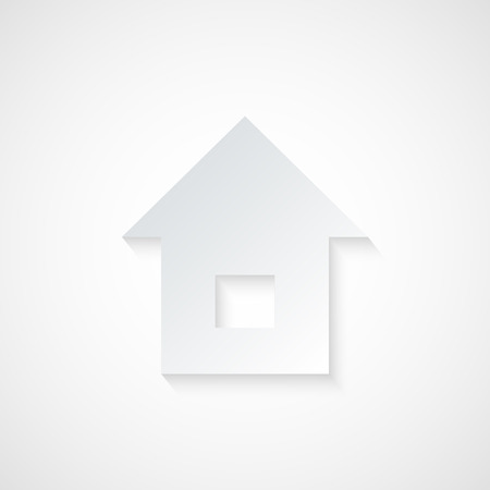 Abstract Paper Home Icon isolated Vector illustrationのイラスト素材